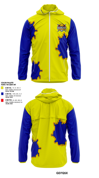 Windbreaker, Alabama Diamond Youth Softball, Softball, Teamtime, Team time, sublimation, custom sports apparel, team uniforms, spirit wear, spiritwear, sports uniforms, custom shirts, team store, custom team store, fundraiser sports, apparel fundraiser
