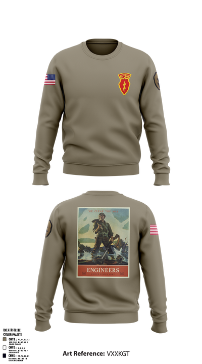 77th CEC-I 87079569 Crew Neck Sweatshirt - 1