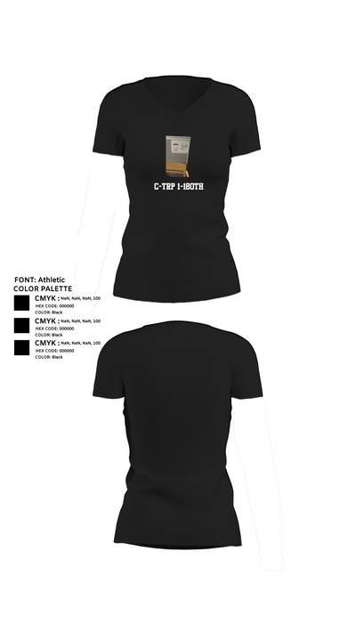 C-Trp 1-180th 28068188 Women's Short Sleeve V-neck Shirt - 23