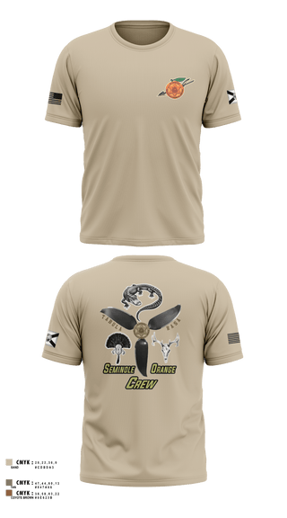 Old School Cotton Feel Shirt, Seminole / Orange Crew, , Teamtime, Team time, sublimation, custom sports apparel, team uniforms, spirit wear, spiritwear, sports uniforms, custom shirts, team store, custom team store, fundraiser sports, apparel fundraiser