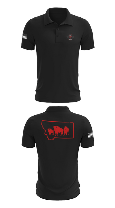 E co. 1-189th 4920111 Short Sleeve Performance Polo - 26