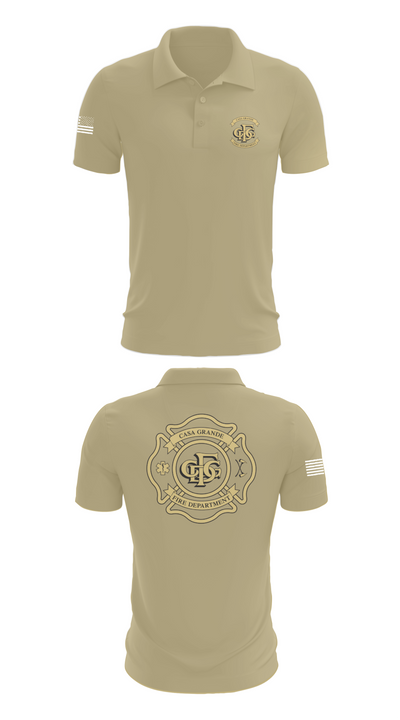 Casa Grande Fire Department 38585599 Short Sleeve Performance Polo - 87