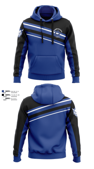 Hoodie, Castlewood Blue Devils, Tennis, Teamtime, Team time, sublimation, custom sports apparel, team uniforms, spirit wear, spiritwear, sports uniforms, custom shirts, team store, custom team store, fundraiser sports, apparel fundraiser