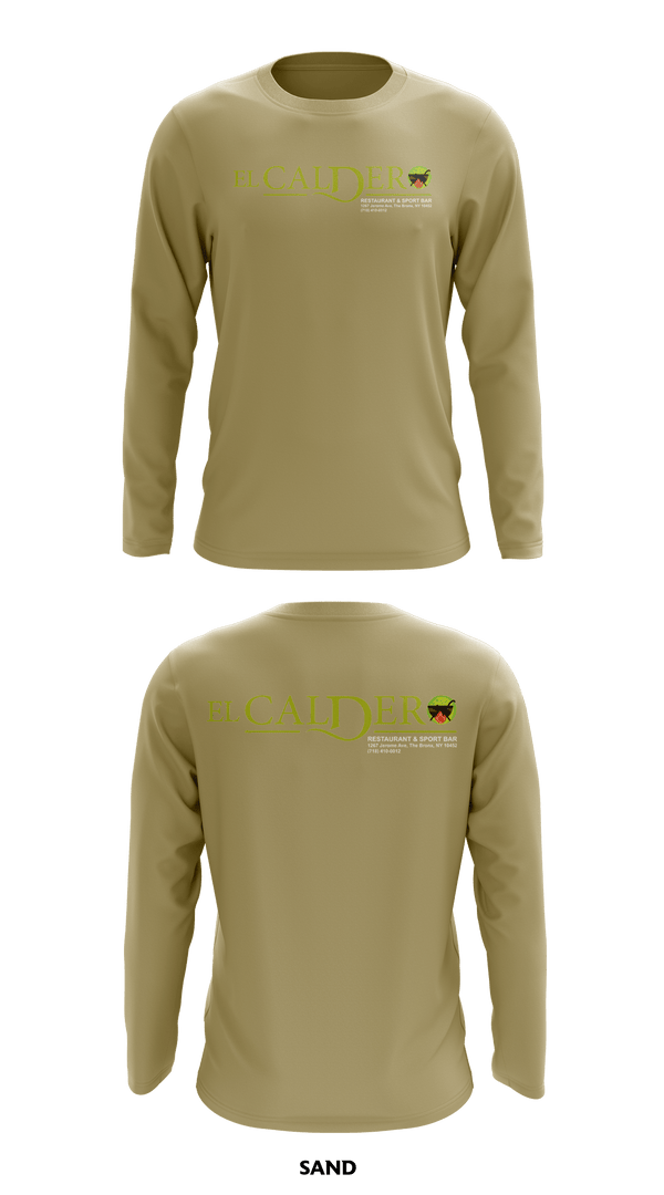 Long Sleeve Performance Shirt, El Caldero Restaurant Sport Bar, , Teamtime, Team time, sublimation, custom sports apparel, team uniforms, spirit wear, spiritwear, sports uniforms, custom shirts, team store, custom team store, fundraiser sports, apparel fundraiser