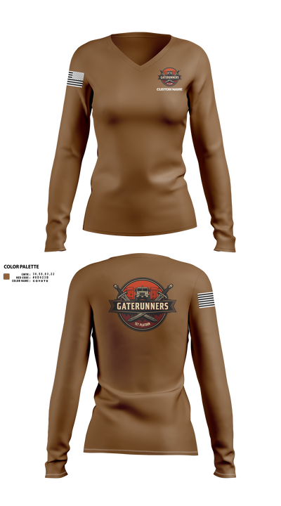 C Co 541st 2016982 Women's Long Sleeve V-neck Shirt - 41