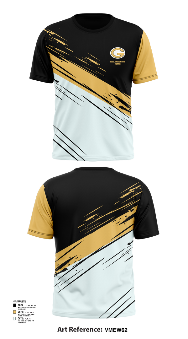 Short Sleeve Performance Shirt, Goodland Cowboys Tennis, Tennis, Teamtime, Team time, sublimation, custom sports apparel, team uniforms, spirit wear, spiritwear, sports uniforms, custom shirts, team store, custom team store, fundraiser sports, apparel fundraiser
