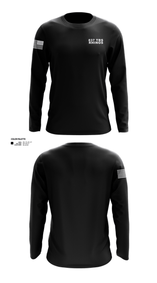 Long Sleeve Performance Shirt, 837 TRS Rhinos, Air Force, Teamtime, Team time, sublimation, custom sports apparel, team uniforms, spirit wear, spiritwear, sports uniforms, custom shirts, team store, custom team store, fundraiser sports, apparel fundraiser