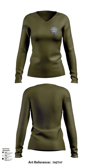 Womens Long Sleeve Vneck Shirt, Defense Cortinating Element, , Teamtime, Team time, sublimation, custom sports apparel, team uniforms, spirit wear, spiritwear, sports uniforms, custom shirts, team store, custom team store, fundraiser sports, apparel fundraiser