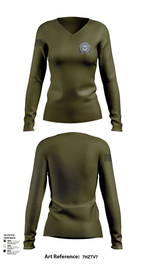 Womens Long Sleeve Vneck Shirt, Defense Cortinating Element, , Teamtime, Team time, sublimation, custom sports apparel, team uniforms, spirit wear, spiritwear, sports uniforms, custom shirts, team store, custom team store, fundraiser sports, apparel fundraiser