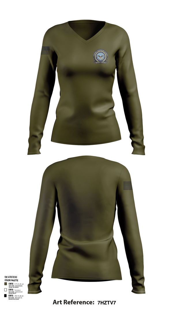 Womens Long Sleeve Vneck Shirt, Defense Cortinating Element, , Teamtime, Team time, sublimation, custom sports apparel, team uniforms, spirit wear, spiritwear, sports uniforms, custom shirts, team store, custom team store, fundraiser sports, apparel fundraiser
