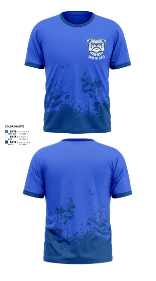 Short Sleeve Performance Shirt, Bate Middle School (John W. Bate) Baseball, Baseball, Teamtime, Team time, sublimation, custom sports apparel, team uniforms, spirit wear, spiritwear, sports uniforms, custom shirts, team store, custom team store, fundraiser sports, apparel fundraiser