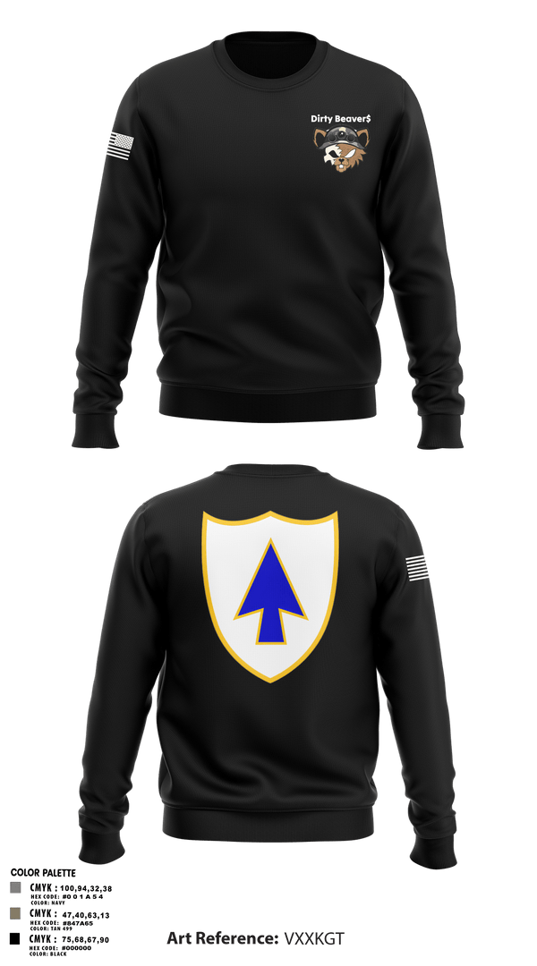 Crew Neck Sweatshirt, Dirty Beaver$, , Teamtime, Team time, sublimation, custom sports apparel, team uniforms, spirit wear, spiritwear, sports uniforms, custom shirts, team store, custom team store, fundraiser sports, apparel fundraiser