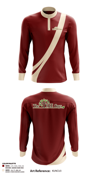 Quarter Zip Jacket, The tree guys, , Teamtime, Team time, sublimation, custom sports apparel, team uniforms, spirit wear, spiritwear, sports uniforms, custom shirts, team store, custom team store, fundraiser sports, apparel fundraiser