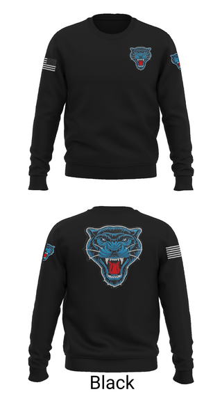 Crew Neck Sweatshirt, Blue Panthers, , Teamtime, Team time, sublimation, custom sports apparel, team uniforms, spirit wear, spiritwear, sports uniforms, custom shirts, team store, custom team store, fundraiser sports, apparel fundraiser
