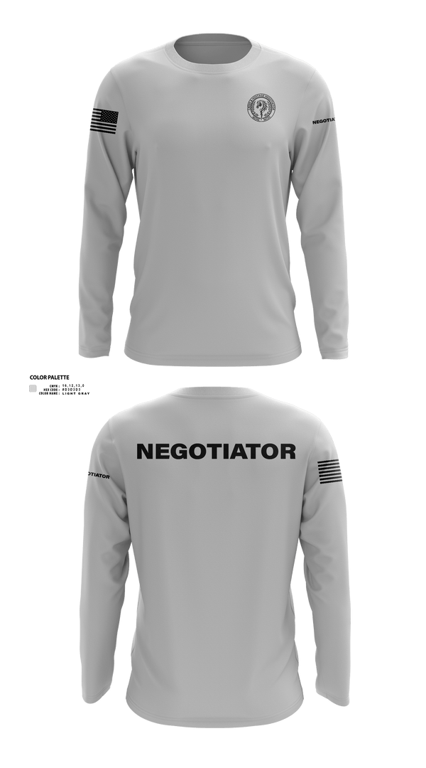 Long Sleeve Performance Shirt, Montgomery County Police CNT, , Teamtime, Team time, sublimation, custom sports apparel, team uniforms, spirit wear, spiritwear, sports uniforms, custom shirts, team store, custom team store, fundraiser sports, apparel fundraiser