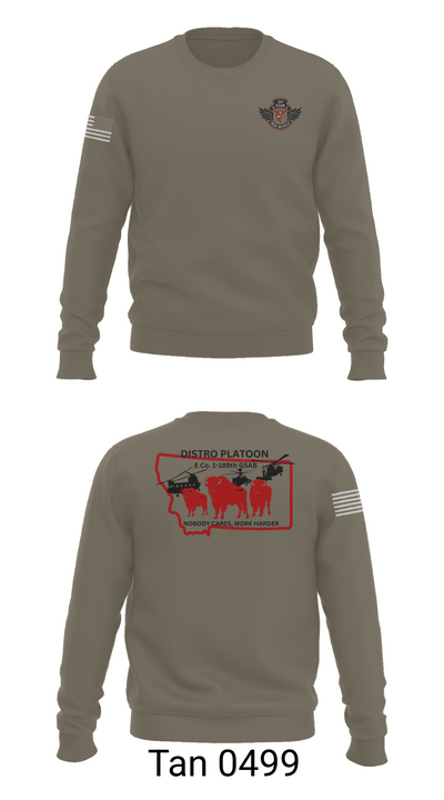 E co. 1-189th 4920111 Crew Neck Sweatshirt - 62