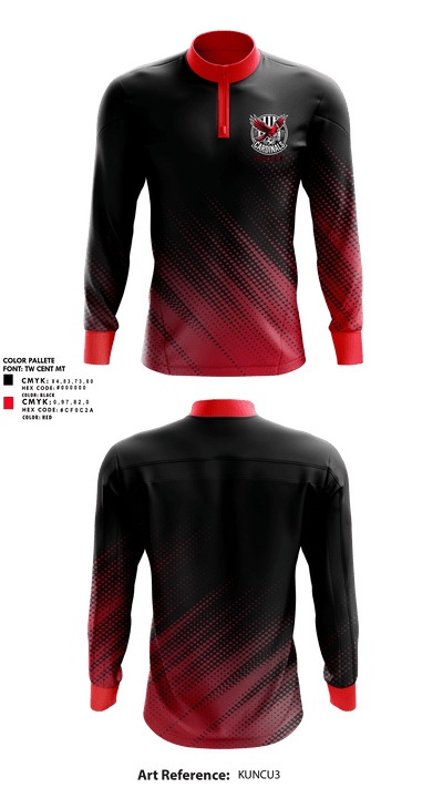 Cardinals Soccer 95667088 Quarter Zip Jacket - 1