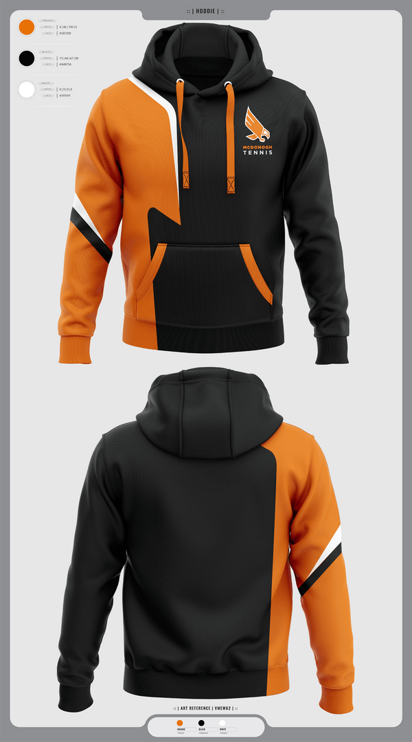 Hoodie, Mcdonogh Boys Tennis, Tennis, Teamtime, Team time, sublimation, custom sports apparel, team uniforms, spirit wear, spiritwear, sports uniforms, custom shirts, team store, custom team store, fundraiser sports, apparel fundraiser