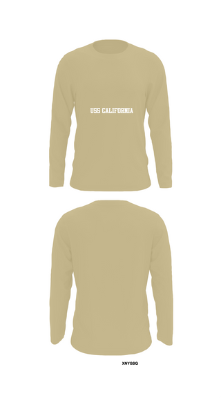 Long Sleeve Performance Shirt, USS California, , Teamtime, Team time, sublimation, custom sports apparel, team uniforms, spirit wear, spiritwear, sports uniforms, custom shirts, team store, custom team store, fundraiser sports, apparel fundraiser