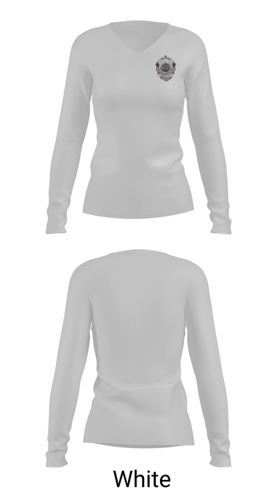 Patrol KC - Officers 33460085 Women's Long Sleeve V-neck Shirt - 16