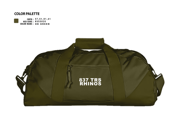 Duffle Bag, 837 TRS Rhinos, Air Force, Teamtime, Team time, sublimation, custom sports apparel, team uniforms, spirit wear, spiritwear, sports uniforms, custom shirts, team store, custom team store, fundraiser sports, apparel fundraiser