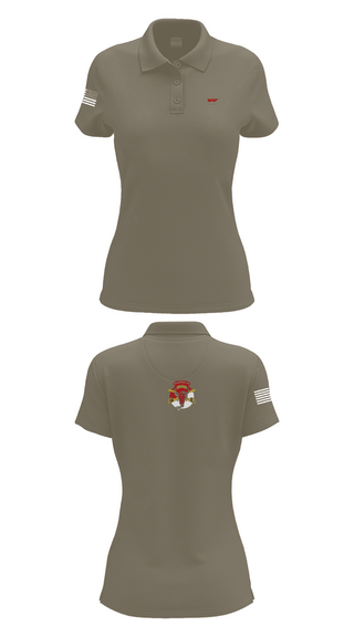 Womens Short Sleeve Performance Polo, 1/113 CAV B-Troop, Army, Teamtime, Team time, sublimation, custom sports apparel, team uniforms, spirit wear, spiritwear, sports uniforms, custom shirts, team store, custom team store, fundraiser sports, apparel fundraiser