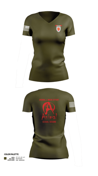 Womens Short Sleeve Vneck Shirt, 1/7 animal, , Teamtime, Team time, sublimation, custom sports apparel, team uniforms, spirit wear, spiritwear, sports uniforms, custom shirts, team store, custom team store, fundraiser sports, apparel fundraiser