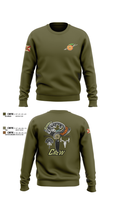 Seminole / Orange Crew 64181278 Crew Neck Sweatshirt - 3