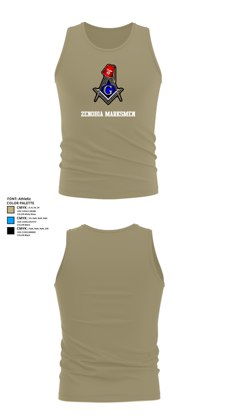Tank Top, Zenobia Marksmen, , Teamtime, Team time, sublimation, custom sports apparel, team uniforms, spirit wear, spiritwear, sports uniforms, custom shirts, team store, custom team store, fundraiser sports, apparel fundraiser