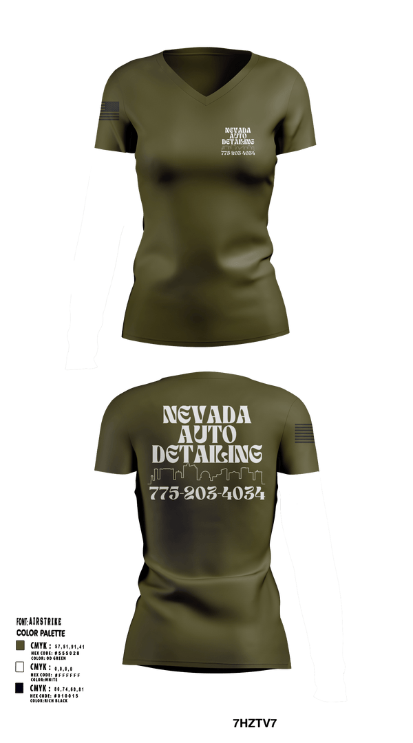 Womens Short Sleeve Vneck Shirt, Nevada auto detailing, , Teamtime, Team time, sublimation, custom sports apparel, team uniforms, spirit wear, spiritwear, sports uniforms, custom shirts, team store, custom team store, fundraiser sports, apparel fundraiser
