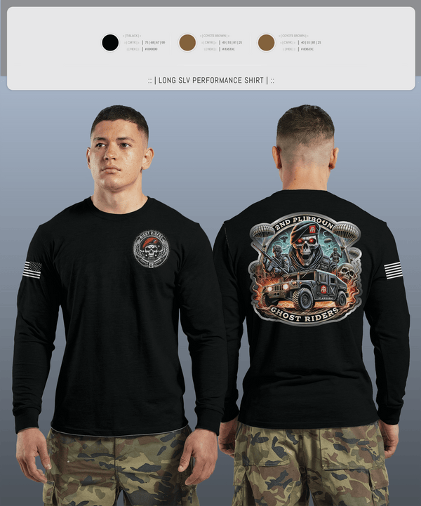 Long Sleeve Performance Shirt, Ghost Riders, , Teamtime, Team time, sublimation, custom sports apparel, team uniforms, spirit wear, spiritwear, sports uniforms, custom shirts, team store, custom team store, fundraiser sports, apparel fundraiser