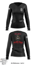 328th MP Co. 60323681 Women's Long Sleeve V-neck Shirt - 3