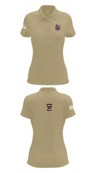 Womens Short Sleeve Performance Polo, 16th BEB 571st Company, , Teamtime, Team time, sublimation, custom sports apparel, team uniforms, spirit wear, spiritwear, sports uniforms, custom shirts, team store, custom team store, fundraiser sports, apparel fundraiser