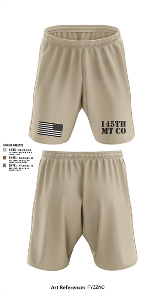 Athletic Shorts With Pockets, 145th MT CO, , Teamtime, Team time, sublimation, custom sports apparel, team uniforms, spirit wear, spiritwear, sports uniforms, custom shirts, team store, custom team store, fundraiser sports, apparel fundraiser