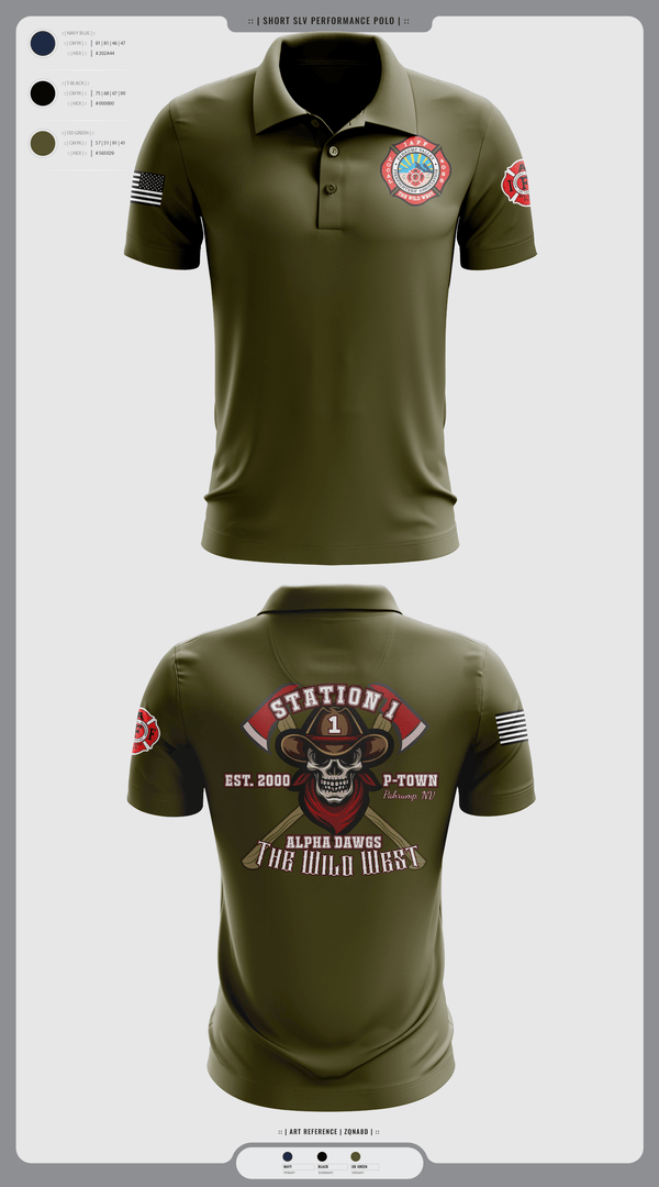 Short Sleeve Performance Polo, PVFR, Fire Department, Teamtime, Team time, sublimation, custom sports apparel, team uniforms, spirit wear, spiritwear, sports uniforms, custom shirts, team store, custom team store, fundraiser sports, apparel fundraiser