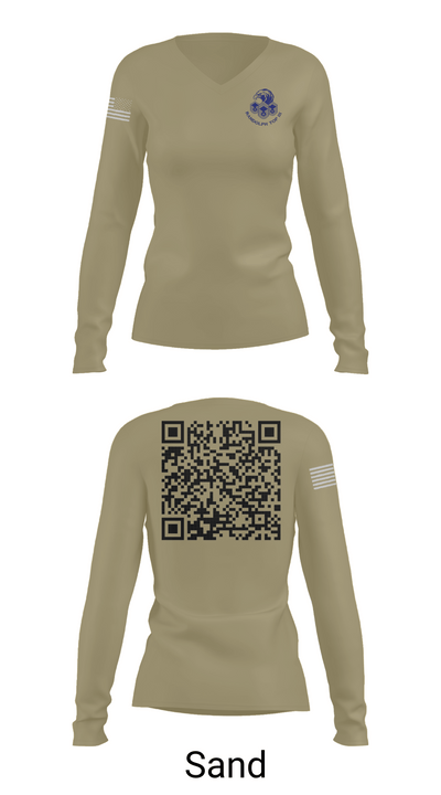 Randolph AFB Top III 66201325 Women's Long Sleeve V-neck Shirt - 97
