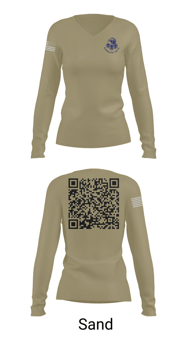 Womens Long Sleeve Vneck Shirt, Randolph AFB Top III, , Teamtime, Team time, sublimation, custom sports apparel, team uniforms, spirit wear, spiritwear, sports uniforms, custom shirts, team store, custom team store, fundraiser sports, apparel fundraiser