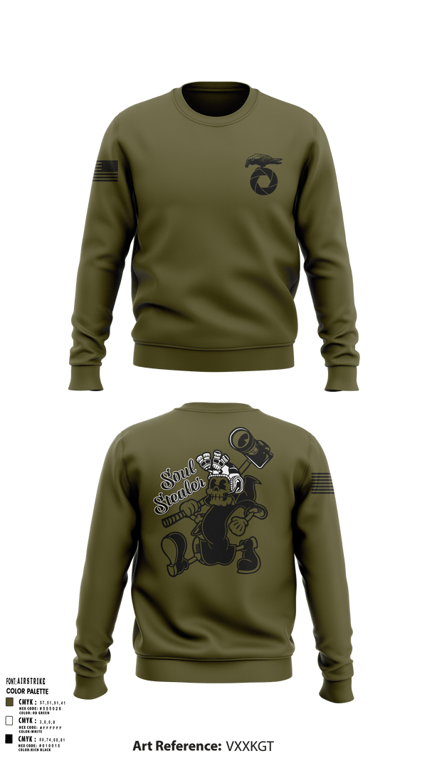 Crew Neck Sweatshirt, MCAGCC COMMSTRAT, , Teamtime, Team time, sublimation, custom sports apparel, team uniforms, spirit wear, spiritwear, sports uniforms, custom shirts, team store, custom team store, fundraiser sports, apparel fundraiser