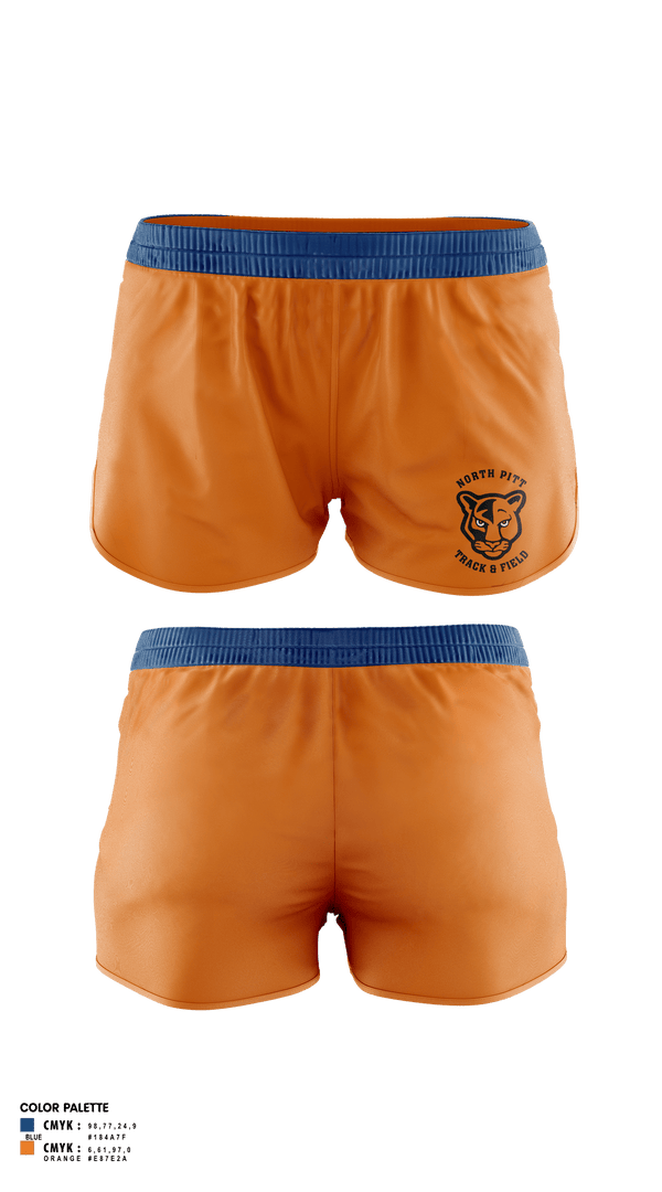 Track Shorts, North Pitt High School Track and Field, Track & Field, Teamtime, Team time, sublimation, custom sports apparel, team uniforms, spirit wear, spiritwear, sports uniforms, custom shirts, team store, custom team store, fundraiser sports, apparel fundraiser