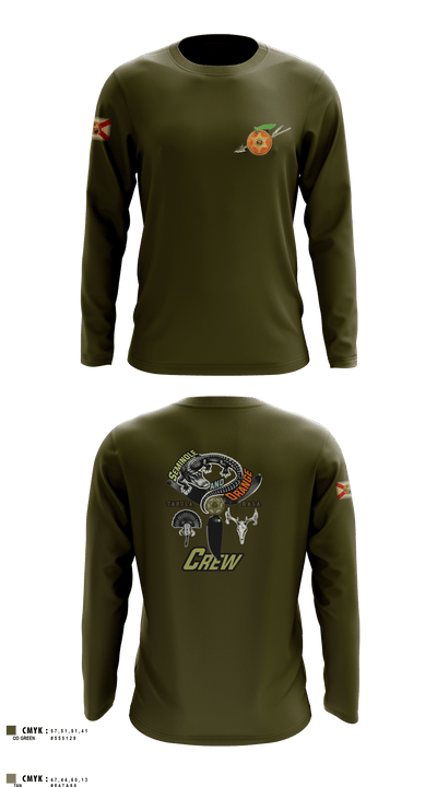 Seminole / Orange Crew 64181278 Long Sleeve Performance Shirt 2