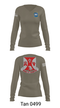2/196th RTI 78936659 Women's Long Sleeve V-neck Shirt - 73