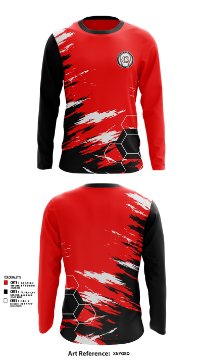 Chico Central Little League 95795904 Long Sleeve Performance Shirt 56
