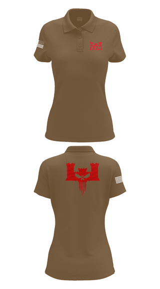 Womens Short Sleeve Performance Polo, A co 578th BEB, , Teamtime, Team time, sublimation, custom sports apparel, team uniforms, spirit wear, spiritwear, sports uniforms, custom shirts, team store, custom team store, fundraiser sports, apparel fundraiser