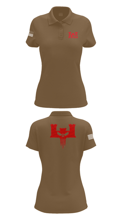 A co 578th BEB 4198260 Women's Short Sleeve Performance Polo  - 14