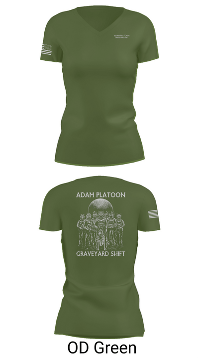 Adam Platoon 34033913 Women's Short Sleeve V-neck Shirt - 46