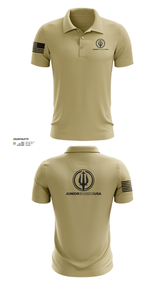 Short Sleeve Performance Polo, Junior Guards USA, Swimming, Teamtime, Team time, sublimation, custom sports apparel, team uniforms, spirit wear, spiritwear, sports uniforms, custom shirts, team store, custom team store, fundraiser sports, apparel fundraiser