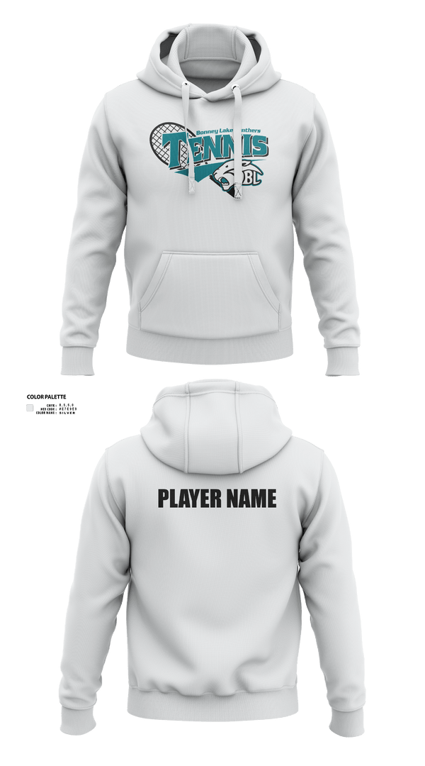 Hoodie, Bonney Lake Panthers Tennis, Tennis, Teamtime, Team time, sublimation, custom sports apparel, team uniforms, spirit wear, spiritwear, sports uniforms, custom shirts, team store, custom team store, fundraiser sports, apparel fundraiser
