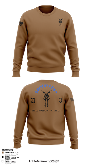 Crew Neck Sweatshirt, Apocalypse Platoon, , Teamtime, Team time, sublimation, custom sports apparel, team uniforms, spirit wear, spiritwear, sports uniforms, custom shirts, team store, custom team store, fundraiser sports, apparel fundraiser