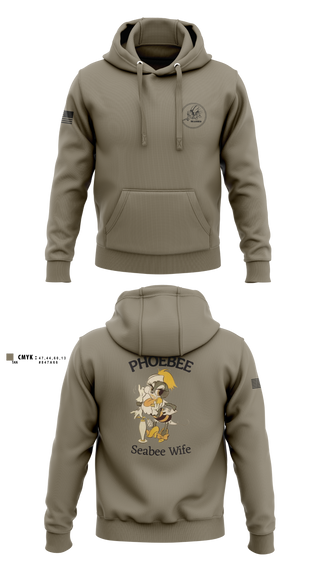 Hoodie, Seabee Wifes, Navy, Teamtime, Team time, sublimation, custom sports apparel, team uniforms, spirit wear, spiritwear, sports uniforms, custom shirts, team store, custom team store, fundraiser sports, apparel fundraiser