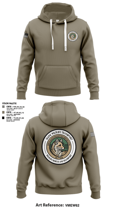 Maine Wildlife Transport 65150699 Hoodie - 5